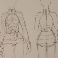 Image: Conceptual swimsuit sketches
