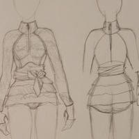 Image: Conceptual swimsuit sketches