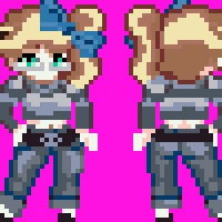 Image: One of Angel's sprites. I prefer taller, less cartoony sprites, but this style is so popular it was worth trying.