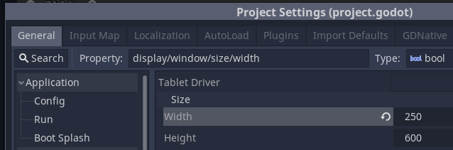 (Screenshot: Project Settings.)